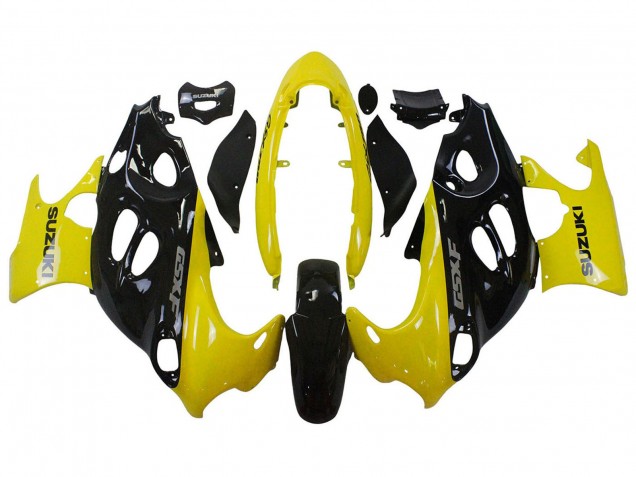 Carénages Moto Suzuki GSX600F/GSX750F 2004-2006 - Noir Brillant Jaune