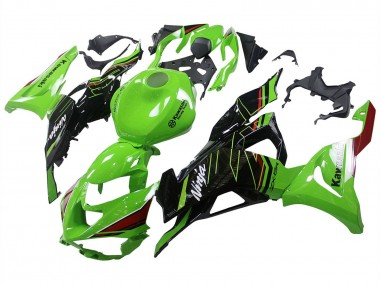 Carénages Moto Kawasaki ZX6R 2023-2025 - Vert Noir