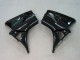 Carénages Moto Honda CBR600RR 2003-2004 - Noir Brillant Rouge Décalque