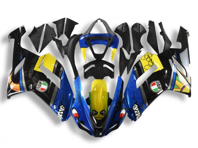 Carénages Moto Kawasaki ZX6R 2007-2008 - Bleu Requin