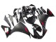 Carénage Moto Yamaha YZF 1000 R1 2009-2011 - Noir Mat Rouge Décalque