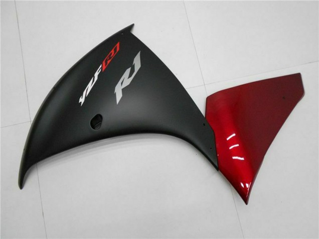 Carénages Moto Yamaha YZF 1000 R1 2009-2011 - Rouge Noir Mat