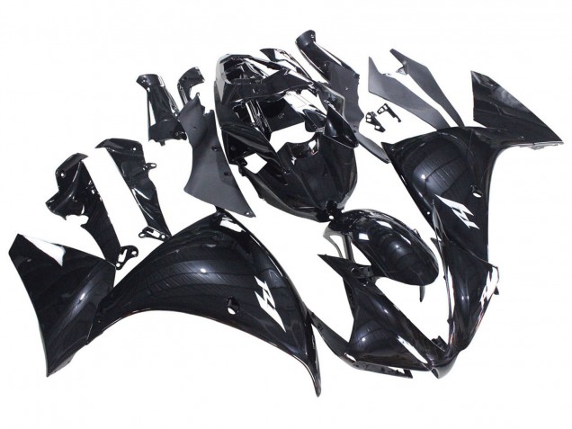 Carénages Moto Yamaha YZF 1000 R1 2012-2014 - Noir Brillant