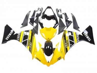 Carénages Moto Yamaha YZF 1000 R1 2012-2014 - Jaune Blanc Noir