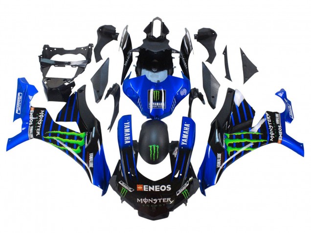 Carénages Moto Yamaha YZF 1000 R1 2015-2019 - Bleu Noir Mat Vert Monstre ENEOS