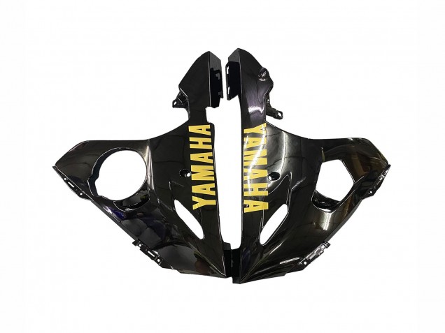 Carénages Moto Yamaha YZF R6S 2006-2009 - Noir Brillant Or Décalque