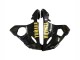 Carénages Moto Yamaha YZF R6S 2006-2009 - Noir Brillant Or Décalque