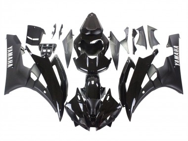 Carénages Moto Yamaha YZF 600 R6 2006-2007 - Noir Brillant Noir Mat
