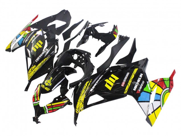 Carénages Moto Kawasaki EX300 2013-2024 - Noir Brillant Jaune Rouge Vert Bleu Blanc