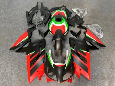 Carénages Moto Aprilia RS125 2006-2011 - Noir Mat Rouge Vert Blanc