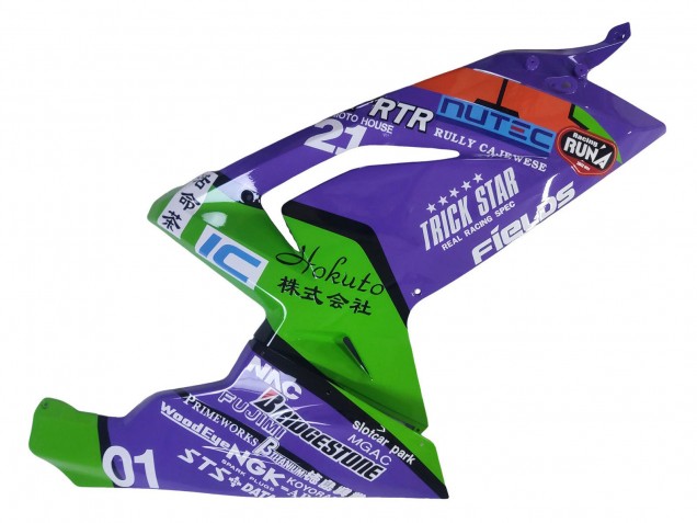 Carénages Moto Aprilia RS125 2006-2011 - Violet Vert Rouge