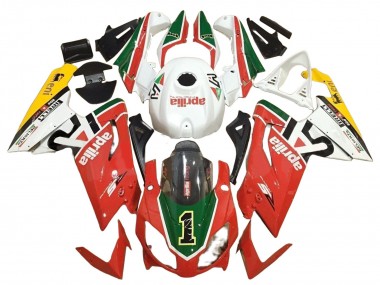 Carénages Moto Aprilia RS125 2006-2011 - Blanc Rouge Vert