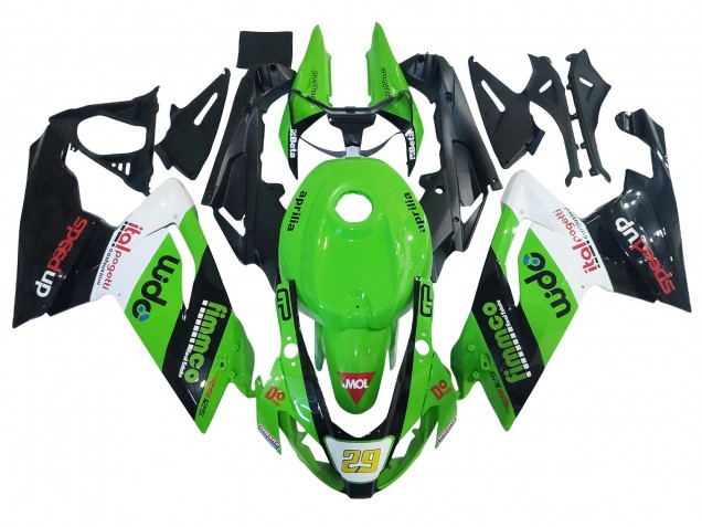 Carénage Moto Aprilia RS125 2006-2011 - Vert Blanc Noir