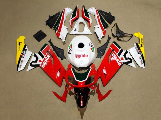 Carénages Moto Aprilia RS125 2006-2011 - Rouge Blanc Noir Jaune