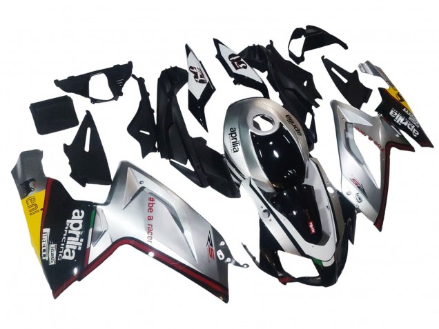 Carénages Moto Aprilia RS125 2006-2011 - Argent Noir
