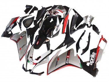 Carénages Moto Aprilia RS4 50 125 2012-2018 - Argent Rouge Noir Brillant