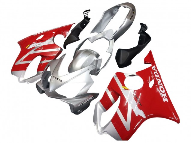 Carénages Moto Honda CBR600 F4i 2004-2007 - Argent Rouge