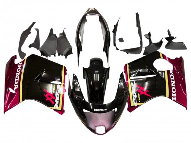 Carénages Moto Honda CBR1100XX Blackbird 1996-2007 - Noir Brillant Rouge Jaune