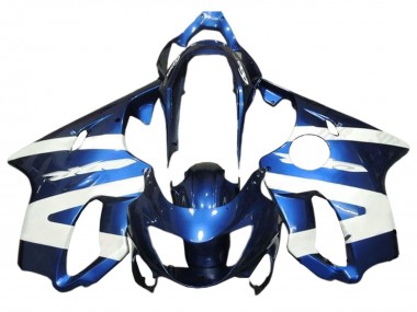 Carénages Moto Honda CBR600 F4 1999-2000 - Blanc Bleu