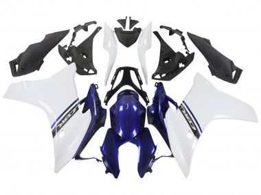 Carénages Moto Honda CBR600F 2011-2013 - Blanc Bleu