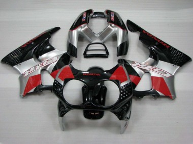 Carénages Moto Honda CBR900RR 893 1992-1993 - Argent Rouge Noir Brillant