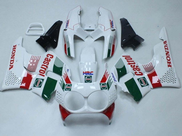 Carénages Moto Honda CBR900RR 893 1992-1993 - Blanc Rouge Vert Castrol HRC