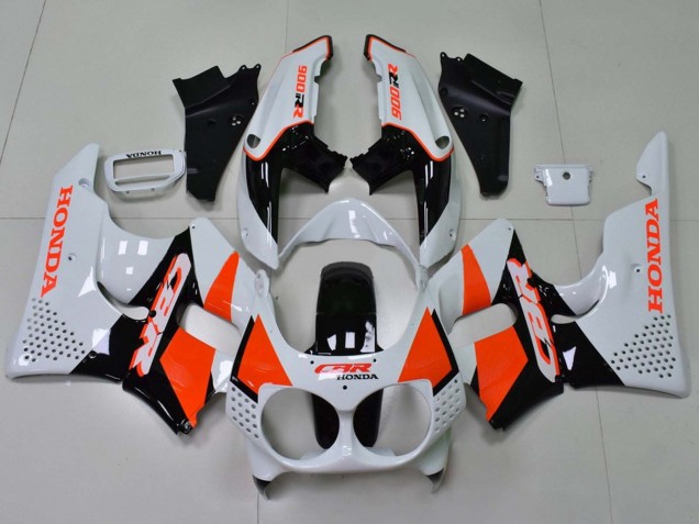 Carénages Moto Honda CBR900RR 893 1992-1993 - Blanc Orange Noir Brillant