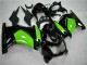 Carénages Moto Kawasaki EX250 2008-2012 - Noir Brillant Vert
