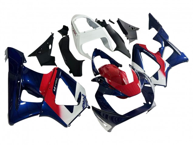 Carénage Moto Honda CBR900RR 929 2000-2001 - Blanc Rouge Bleu