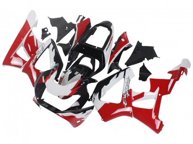 Carénages Moto Honda CBR900RR 929 2000-2001 - Blanc Rouge Noir Brillant Courses