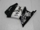 Carénages Moto Kawasaki EX250 2008-2012 - Noir Brillant Blanc West