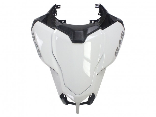 Carénages Moto Ducati 848/1098/1198 2007-2014 - Blanc Noir Brillant Corse