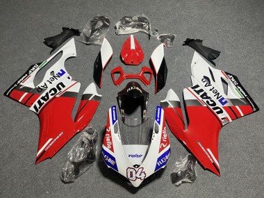 Carénages Moto Ducati Panigale 899/1199 2011-2014 - Blanc Rouge Bleu Noir Brillant Flex-Box Valsir 04
