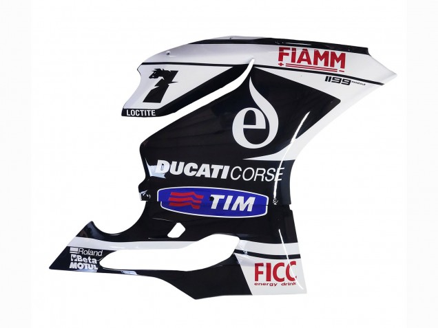 Carénages Moto Ducati Panigale 899/1199 2011-2014 - Blanc Noir Bleu Fiamm Ficc 7