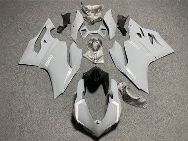 Carénages Moto Ducati 1199 2011-2014 - Nardo Gris Clair Blanc Corse