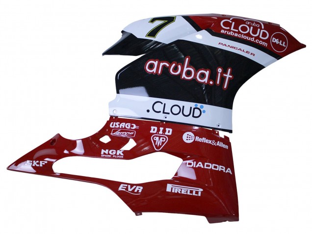 Carénages Moto Ducati 959/1299 2015-2020 - Blanc Rouge Noir Aruba 7