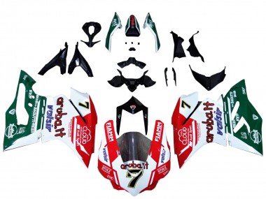Carénages Moto Ducati 959/1299 2015-2020 - Blanc Rouge Vert Valsir Fiamm 7
