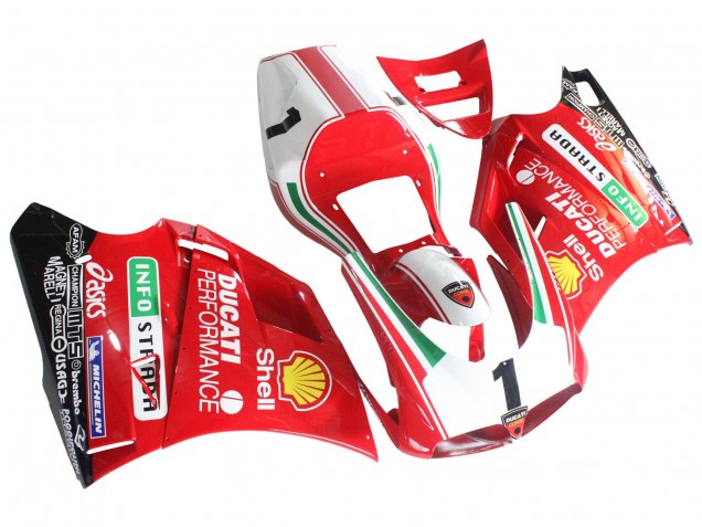 Carénages Moto Ducati 748/916/996/998 1993-2005 - Blanc Rouge Jaune Vert Noir Brillant Performance