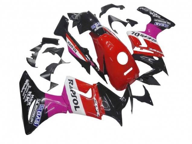 Carénages Moto Honda CBR125R 2002-2006 - Rose Blanc Rouge Noir Brillant Repsol Michelin