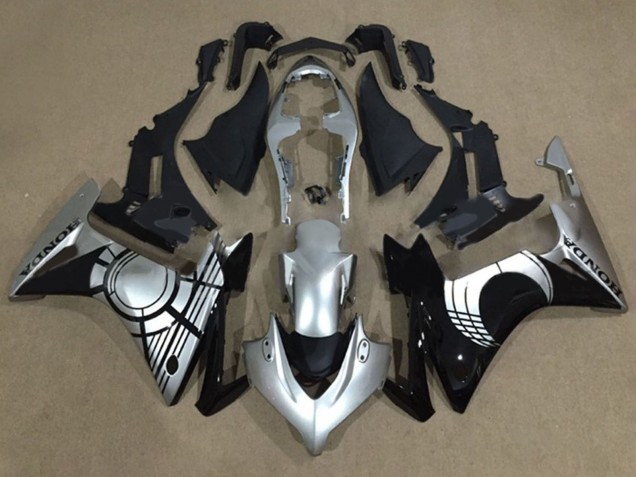 Carénages Moto Honda CBR500R 2013-2015 - Argent Noir Brillant
