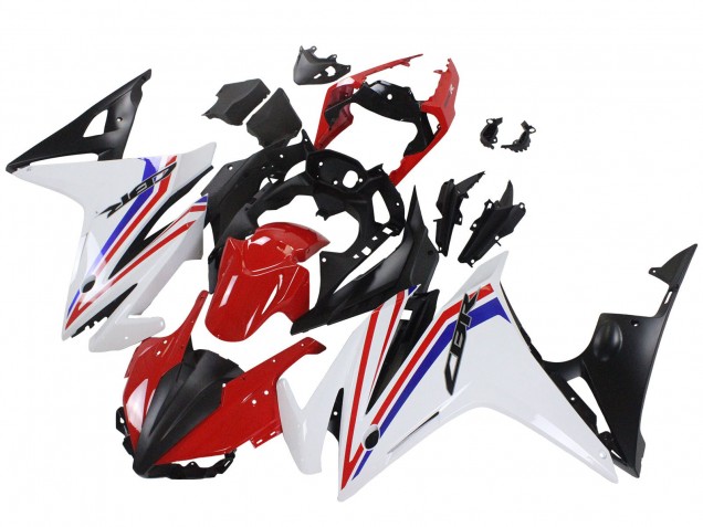 Carénages Moto Honda CBR500R 2016-2018 - Blanc Rouge Bleu Noir Mat