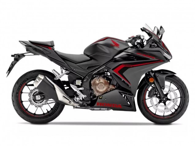 Carénages Moto Honda CBR500R 2022-2023 - Noir Mat Rouge