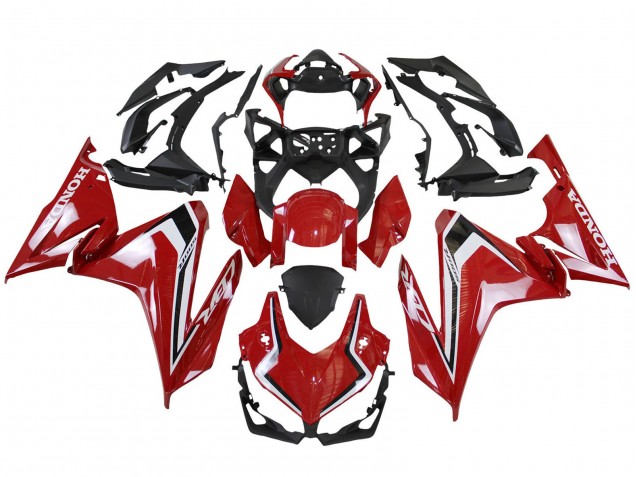 Carénages Moto Honda CBR500R 2022-2023 - Rouge Blanc Noir