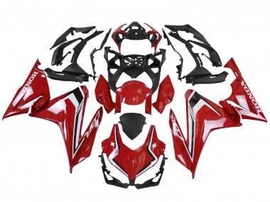 Carénages Moto Honda CBR500R 2022-2023 - Rouge Blanc Noir