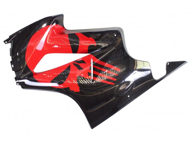 Carénages Moto Honda VFR 800 2002-2013 - Noir Brillant Rouge