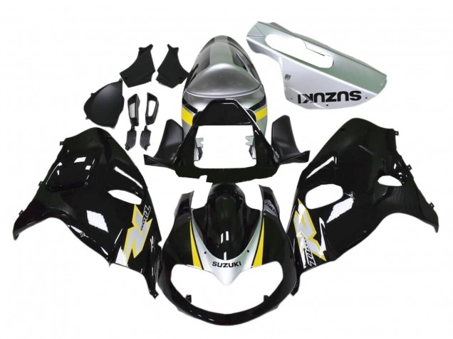 Carénages Moto Suzuki TL1000R 1998-2003 - Noir Brillant Argent Jaune