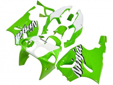 Carénages Moto Kawasaki ZX7R 1996-2003 - Blanc Vert