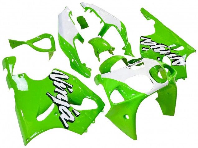 Carénages Moto Kawasaki ZX7R 1996-2003 - Blanc Vert