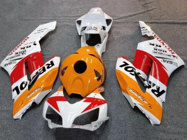 Carénages Moto Honda CBR1000RR 2004-2005 - Blanc Orange Noir Rouge Repsol
