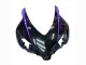 Carénages Moto Honda CBR1000RR 2004-2005 - Noir Brillant Violet Bande